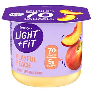 1 container (6 oz) Light Yogurt - Peach