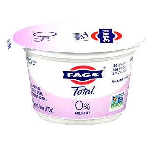 1 container (6 oz) Lowfat Plain Greek Yogurt (Container)