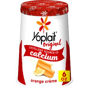 1 container (6 oz) Lowfat Yogurt - Orange Cream