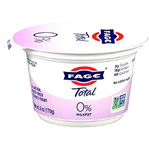 1 container (6 oz) Nonfat Greek Yogurt - Plain (Container)
