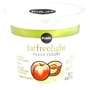 1 container (6 oz) Nonfat Light Peach Yogurt