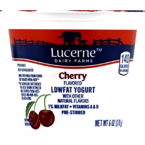 1 container (6 oz) Organic Lowfat Black Cherry Yogurt