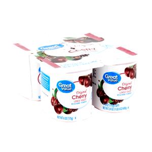 1 container (6 oz) Organics Cherry Blended Lowfat Yogurt