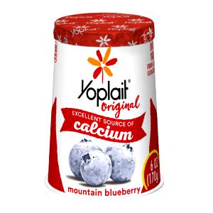 1 container (6 oz) Original 99% Fat Free Yogurt - Mountain Blueberry