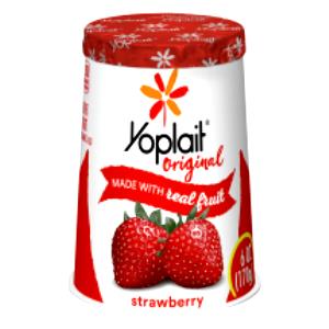 1 container (6 oz) Original 99% Fat Free Yogurt - Strawberry & Harvest Peach (Fridge Pack)