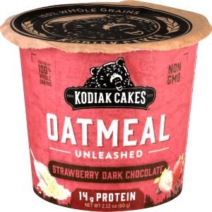 1 container (60 g) Oatmeal Unleashed - Strawberry Dark Chocolate
