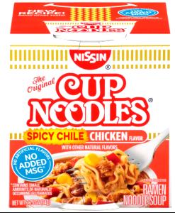 1 container (64 g) Cup Noodles Spicy Chili Chicken Flavor