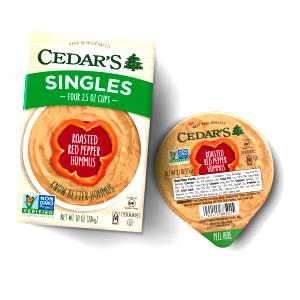 1 container (71 g) Roasted Red Pepper Hommus (Container)