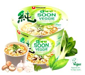 1 container (75 g) Soon Veggie Noodle Soup (Container)