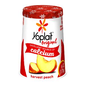 1 container (8 oz) Grande! Large Size Creamy Yogurt - Harvest Peach