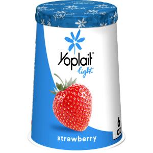 1 container (8 oz) Light Fat Free Strawberry Yogurt