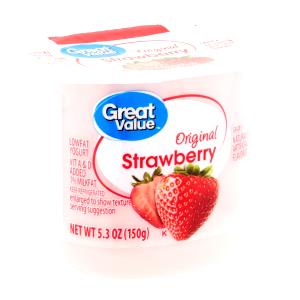 1 container (8 oz) Lowfat Blended Strawberry Yogurt