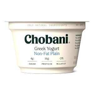 1 container (8 oz) Plain Low Fat Greek Yogurt
