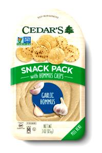 1 container (85 g) Garlic Lovers Hommus with Hommus Chips