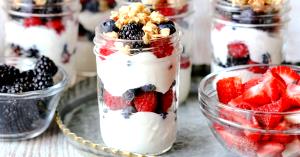1 container (8.6 oz) Greek Yogurt with Mixed Berries Parfait