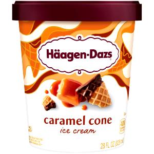 1 container (91 g) Caramel Cone Ice Cream (Container)