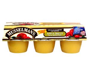 1 Container Applesauce, Juice Pack, Single Serve Cup
