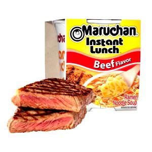 1 container Instant Lunch - Beef
