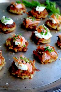 1 container Latkes with Salmon Cream Cheese (1200)