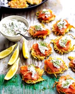 1 container Latkes with Salmon Cream Cheese (2000)