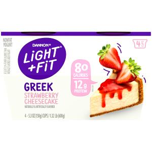 1 Container Light & Fit Nonfat, Strawberry Cheesecake Yogurt