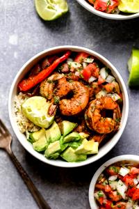 1 container Shrimp Fajita Bowl
