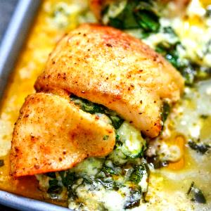 1 container Spinach-Stuffed Flounder over Wild Rice (2000)
