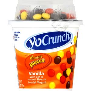 1 container YoCrunch Low Fat Vanilla Yogurt with Reese