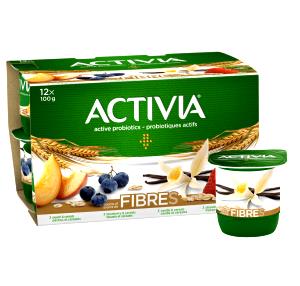 1 Container Yogurt, Activia Fiber, Vanilla & Cereal
