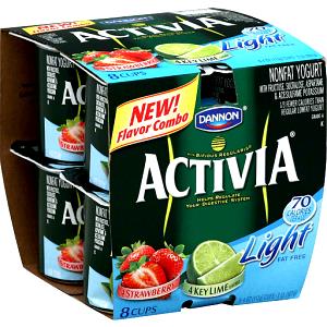1 Container Yogurt, Activia Light, Key Lime
