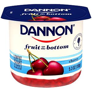 1 Container Yogurt, Fruit On The Bottom, Cherry