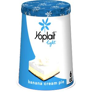 1 Container Yogurt, Light, Banana Cream Pie