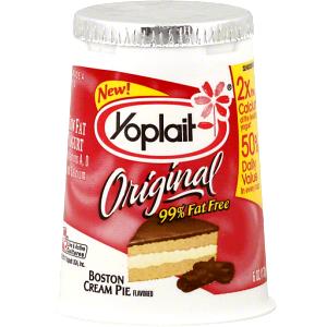 1 Container Yogurt, Original, Boston Cream Pie