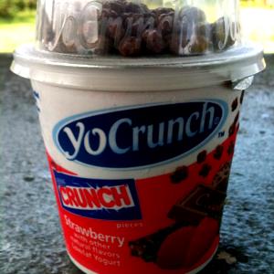 1 Container Yogurt, Strawberry W/Nestles Crunch, Lowfat