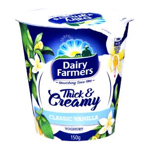 1 Container Yogurt, Thick & Cream, Vanilla