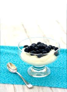 1 Container Yogurt, Thick & Creamy, Blueberries & Cream
