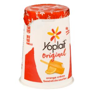 1 Container Yogurt, Thick & Creamy, Orange Creme