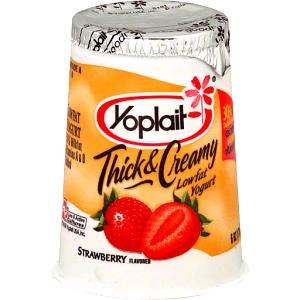 1 Container Yogurt, Thick & Creamy, Strawberry