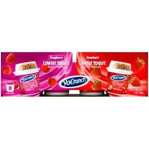 1 Container Yogurt W/Granola, Raspberry, Lowfat