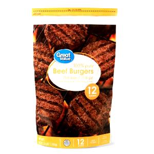 1 cooked patty (80 g) Pure Beef Patties (25% Fat)