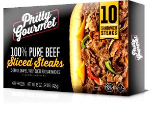 1 cooked portion (32 g) Pure Beef Sandwich Steaks