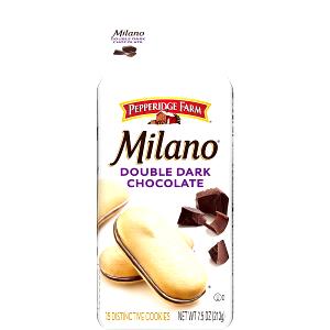 1 cookie (17 g) Dark Chocolate Drenched Milano Cookies
