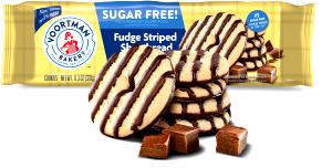1 cookie (27 g) Sugar Free Fudge Striped Shortbread Cookie