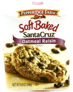 1 cookie (31 g) Soft Baked Santa Cruz Oatmeal Raisin Cookies