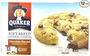 1 cookie (42 g) Soft Baked Oatmeal Cookies - Chocolate & Almond