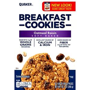 1 cookie Breakfast Cookies - Oatmeal Raisin