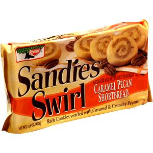 1 Cookie Sandies, Swirl Caramel Pecan