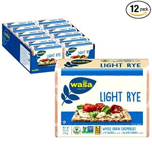 1 Cracker (3-1/2" X 1-7/8" X 1/4") Low Sodium Rye Crispbread