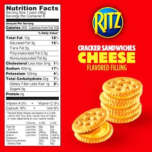 1 Cracker, Sandwich Rye Crackers (with Cheese Filling, Sandwich Type)