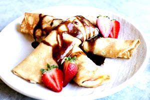 1 Crepe With Filling Chocolate Filled Crepe